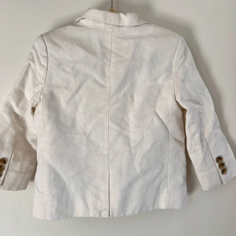 Janie & Jack white boys blazer size 18-24 months
